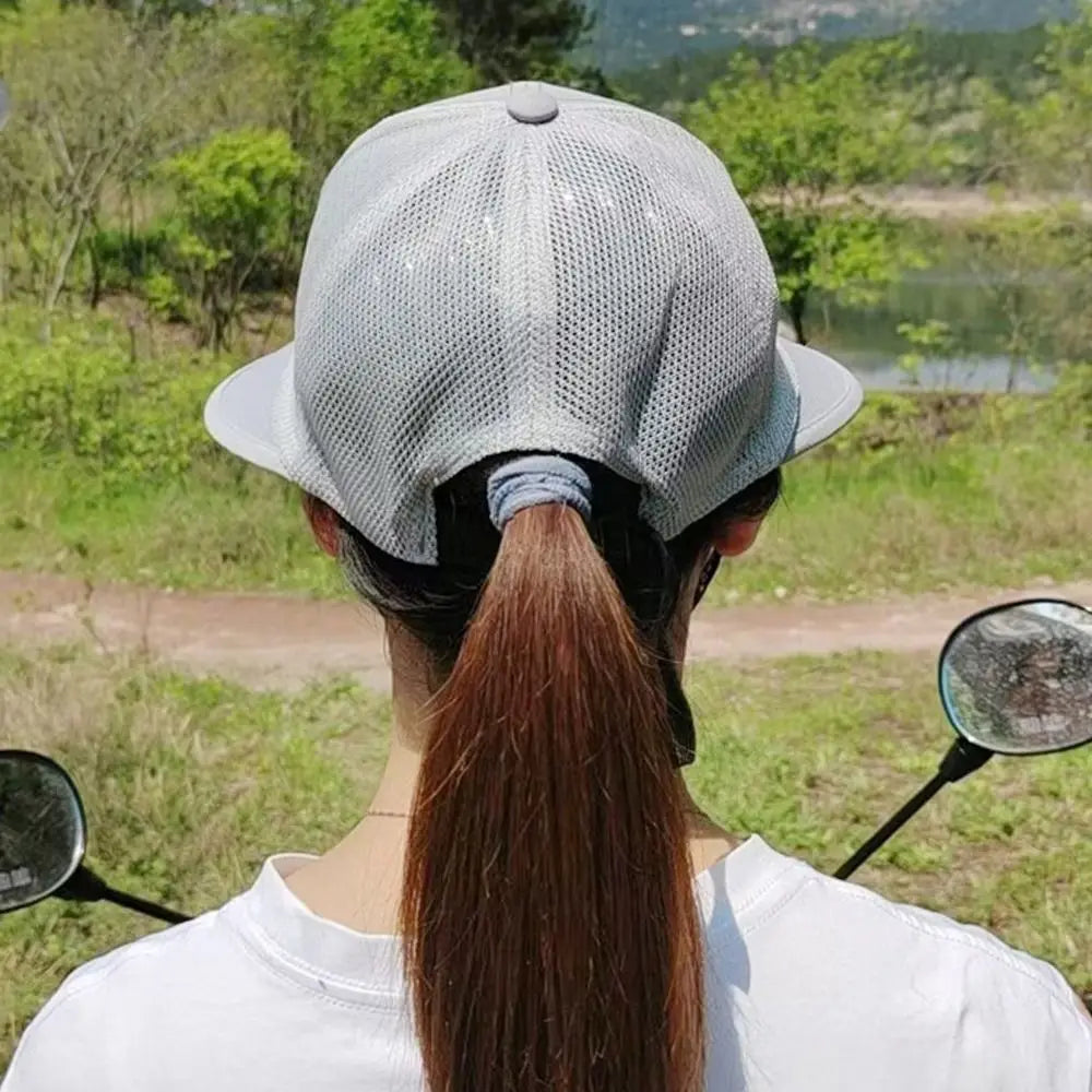 Large Brim Fan Hat - Rechargeable UV Protection Sun Shading Cap