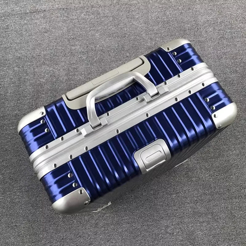 100% Aluminum-Magnesium Alloy Rolling Luggage – Spinner Trolley Case
