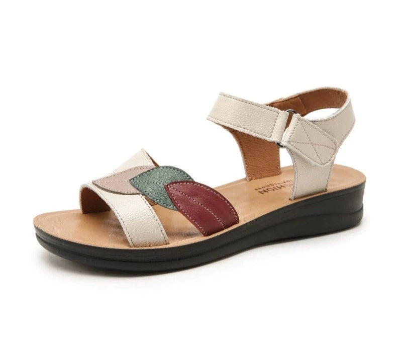 Women's Genuine Leather Sandals: Soft, Waterproof, Non-Slip Summer