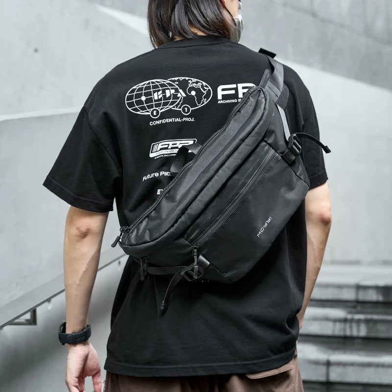 Men’s Fashion Outdoor Chest Bag – Waterproof Oxford Crossbody & Travel Shoulder Bag