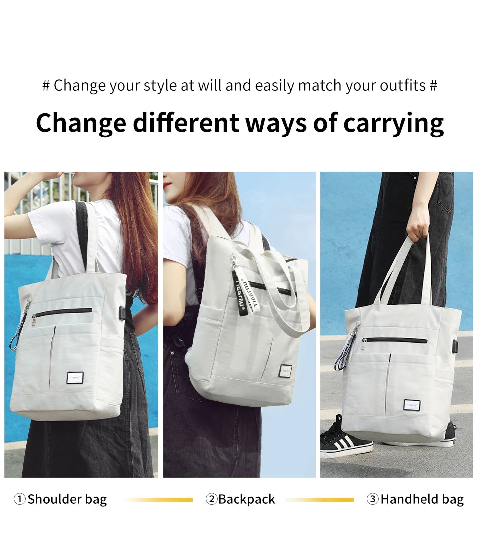 Tigernu Tote Backpack: New Multiway Laptop Bag for Women/Girls
