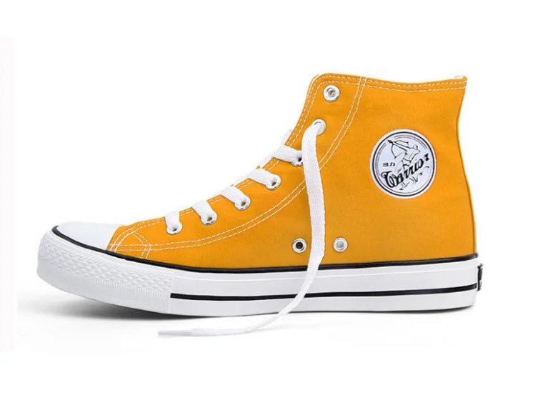 Topfight Unisex High Top Canvas Sneakers – Trendy Vulcanized Streetwear Boots