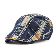 Soft Cotton Patchwork Beret - Comfortable Unisex Leisure Hat