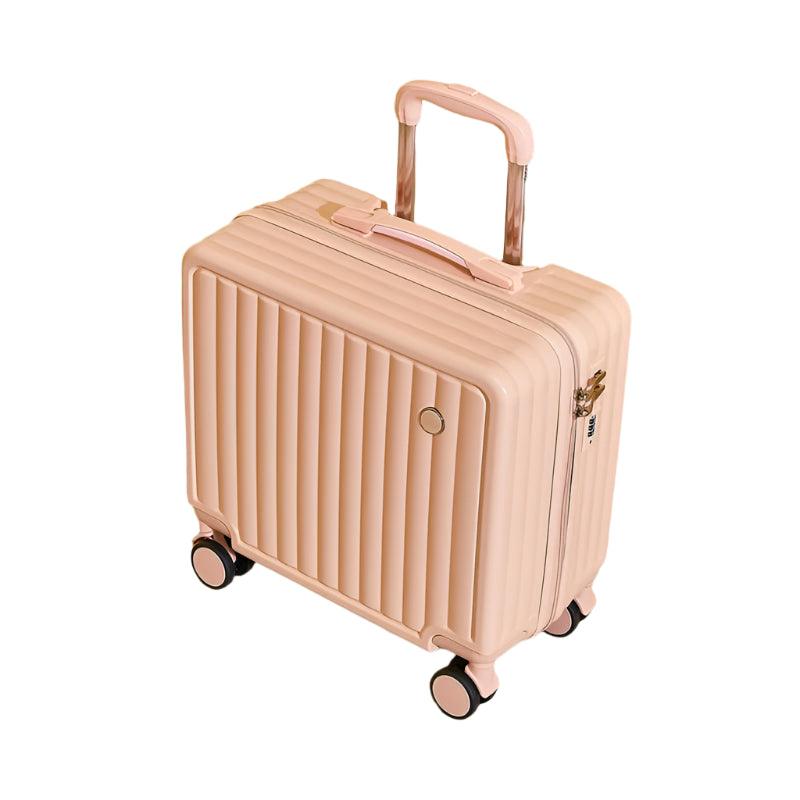 Travel Smart Aluminum Alloy Rolling Luggage with Cup Holder & Spinner Wheels