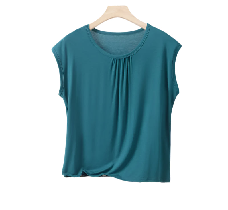 Plus size Modal Loose T-Shirt sleeveless solid color Casual Tank Tops XL to 8XL