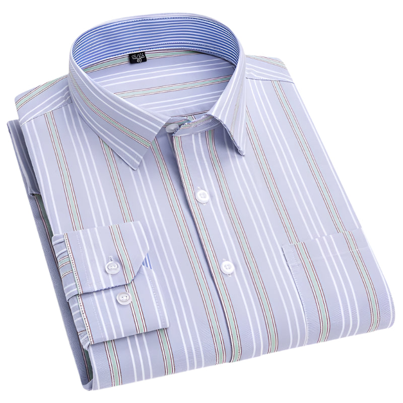 Men’s 100% Cotton Plaid Oxford Shirt – Smart Casual Plus Size 7XL