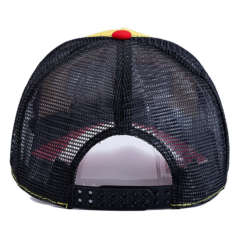 Unisex STATION Letter Mesh Baseball Cap – Breathable Summer Hat