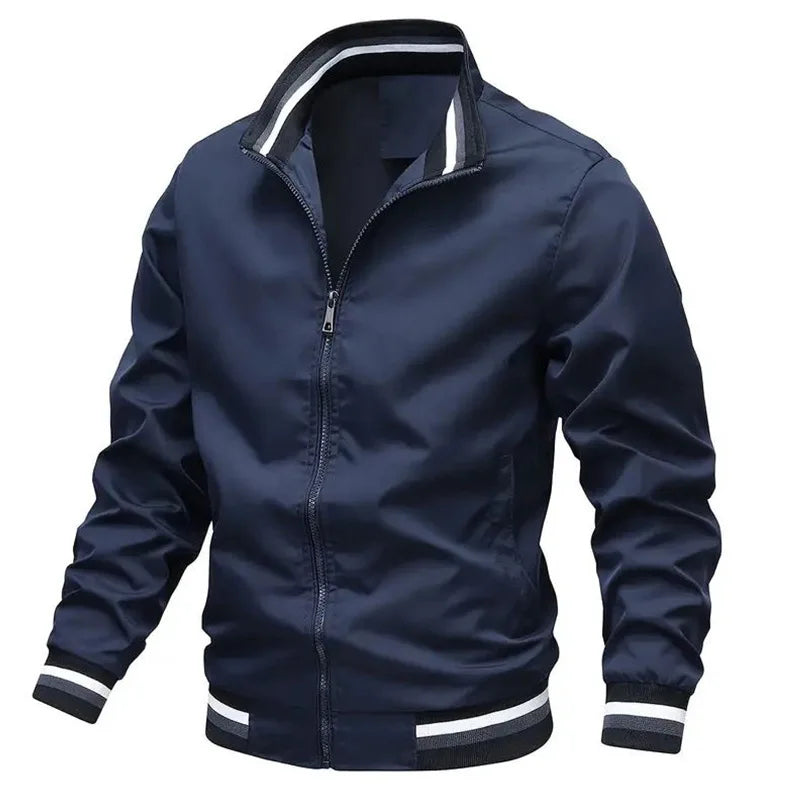 Men's Casual Retro Jacket: Zipper Flight Suit Baseball Fashion
