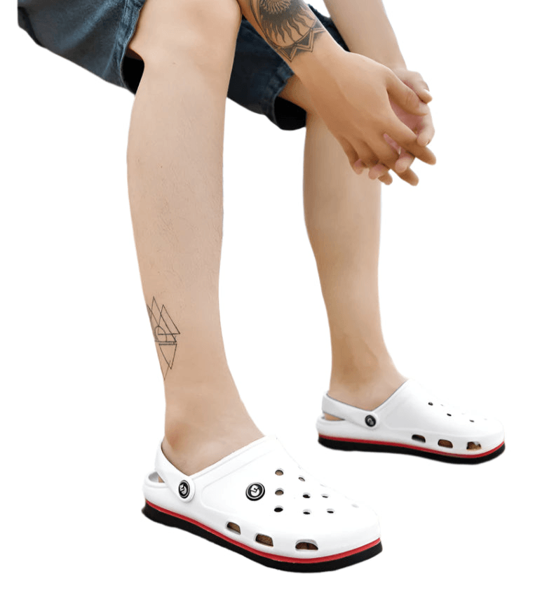 Men's Soft Bottom Beach Sandals: Comfortable and Breathable Footwear Clogs - JVMCL