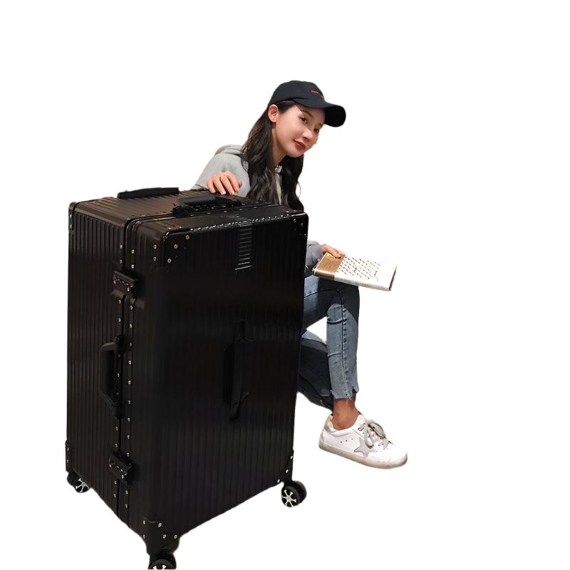 Oversized Cipher Suitcase | ABS+PC Trolley Luggage with Lock & Wheels