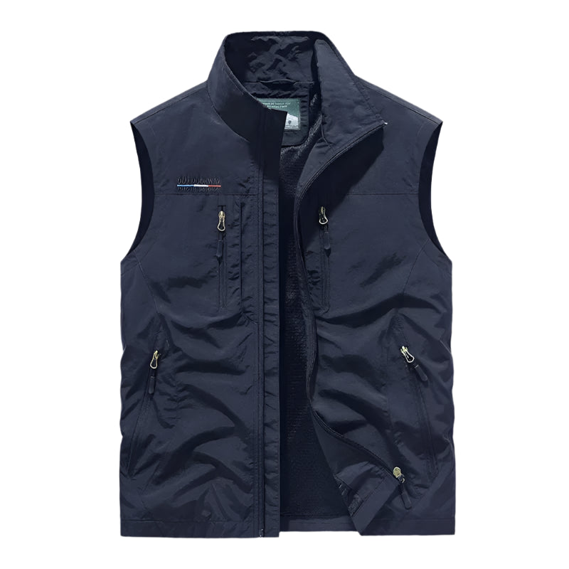 Men’s Multi-Pocket Fishing Vest – Breathable, Sleeveless, Outdoor Gear