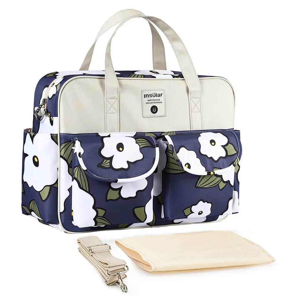 Insular Baby Diaper Bag: Fashion Nappy Stroller & Organizer Tote
