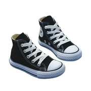 Kids’ Fashion High-Top Canvas Sneakers – Unisex School & Sports Shoes