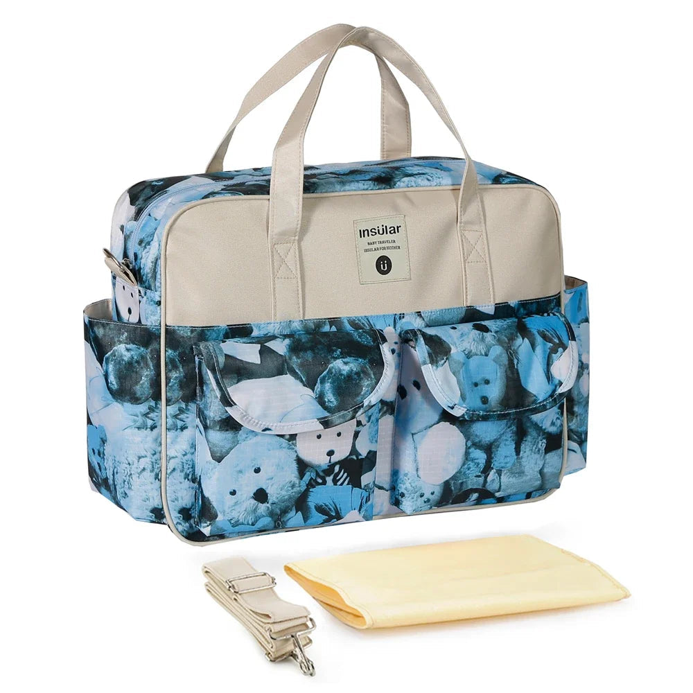 Insular Baby Diaper Bag: Fashion Nappy Stroller & Organizer Tote