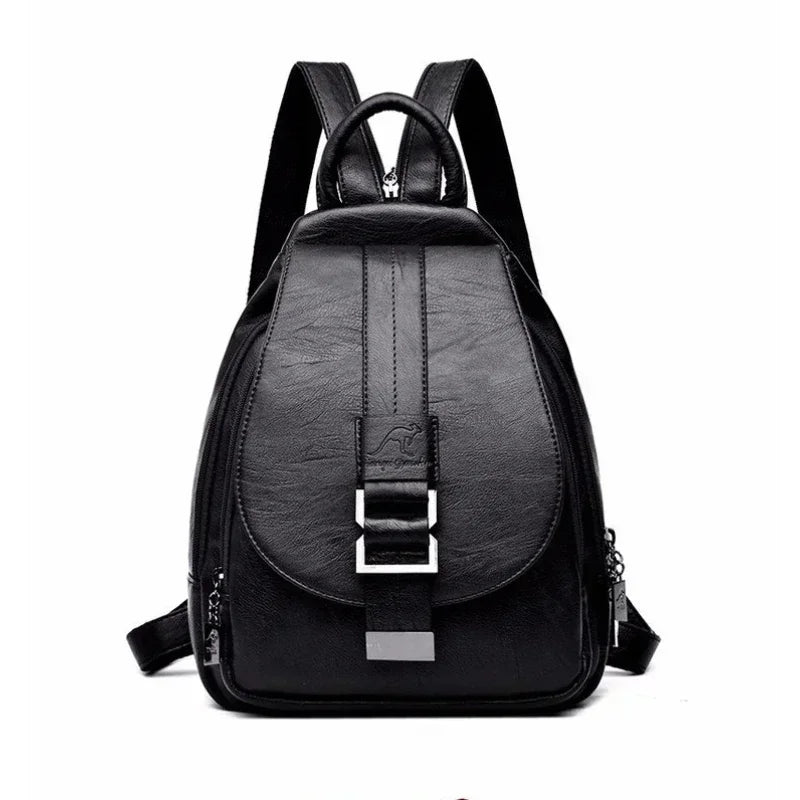 Vintage Leather Women’s Backpack – Fashionable Daily Commute & Travel Daypack