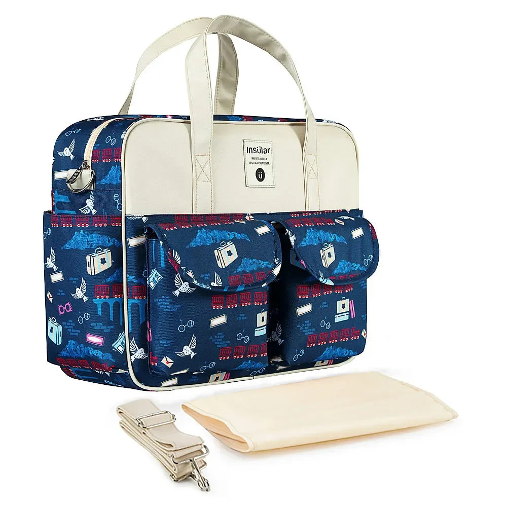 Insular Baby Diaper Bag: Fashion Nappy Stroller & Organizer Tote