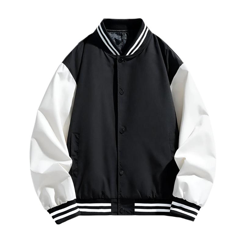 Pink Women Bomber Jackets Fall Winter Fashion Baseball Uniform Oversized Coats - JVMCL