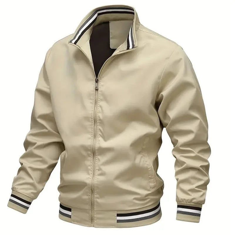 Men's Casual Retro Jacket: Zipper Flight Suit Baseball Fashion