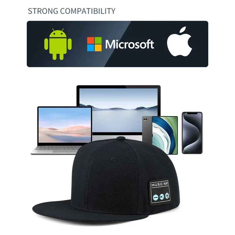 Bluetooth Baseball Cap with ABS Speaker & Mic – CE Smart Music Helmet Hat
