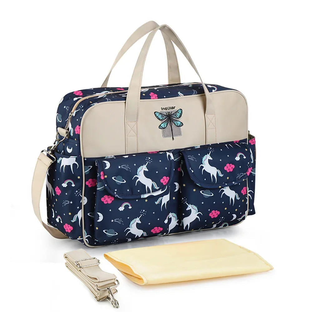 Insular Baby Diaper Bag: Fashion Nappy Stroller & Organizer Tote