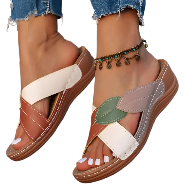 Comfortable Wedge Heel Sandals - Summer Women's Heeled Slippers