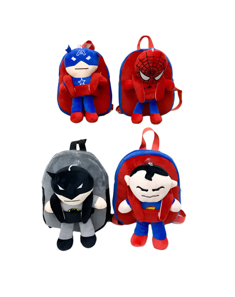 Marvel Superhero Backpack: Captain America & Spiderman Large Capacity