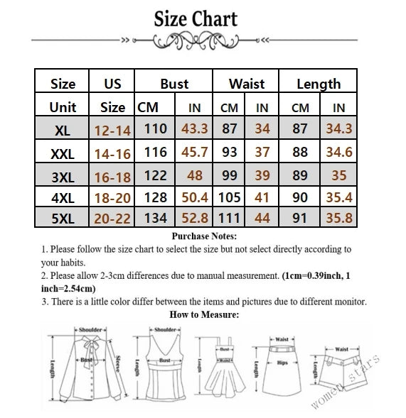 Plus Size Printed Jumpsuit - Loose Sexy Deep V Neck Summer Holiday Chart
