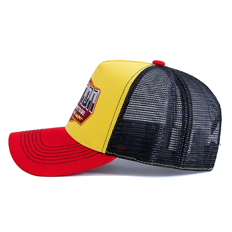 Unisex STATION Letter Mesh Baseball Cap – Breathable Summer Hat
