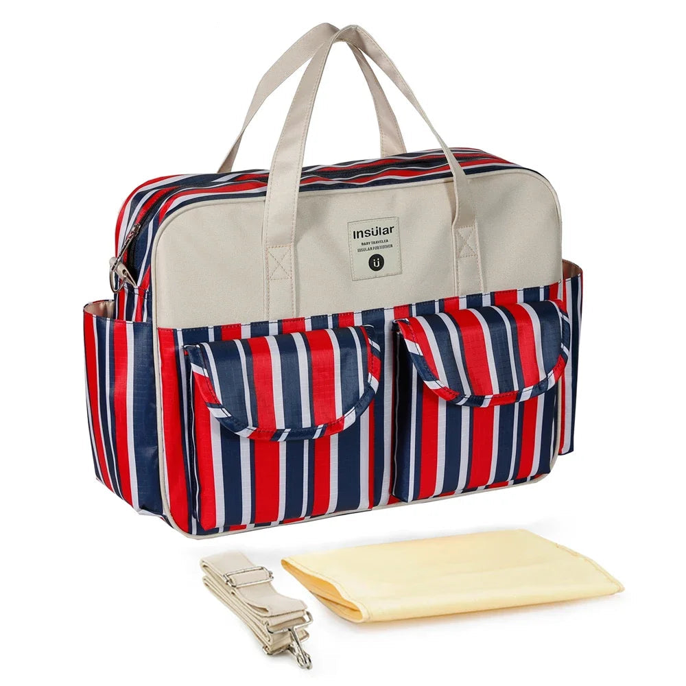 Insular Baby Diaper Bag: Fashion Nappy Stroller & Organizer Tote