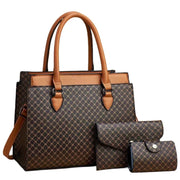 Color Block Retro Crossbody Tote – Women’s Large Capacity Handbag