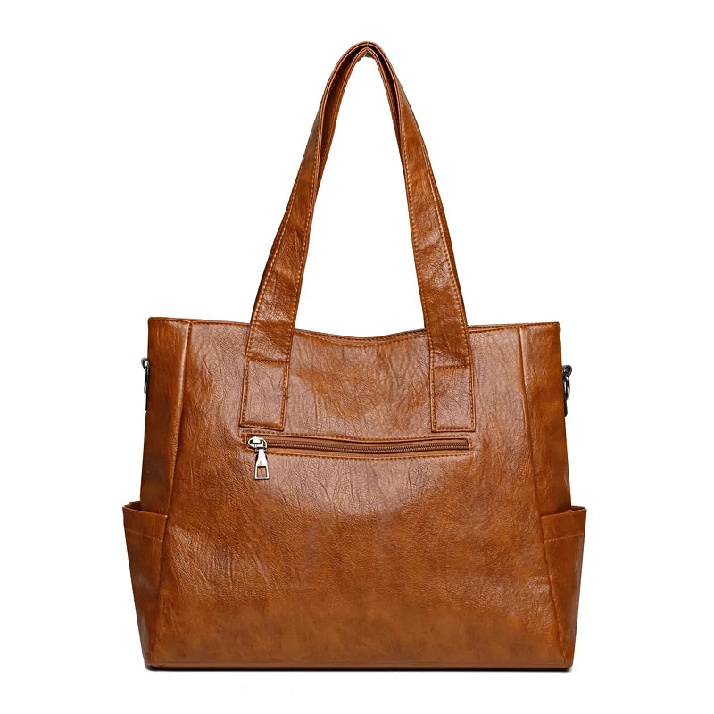 3-Piece Women's PU Leather Shoulder Crossbody Handbags Set