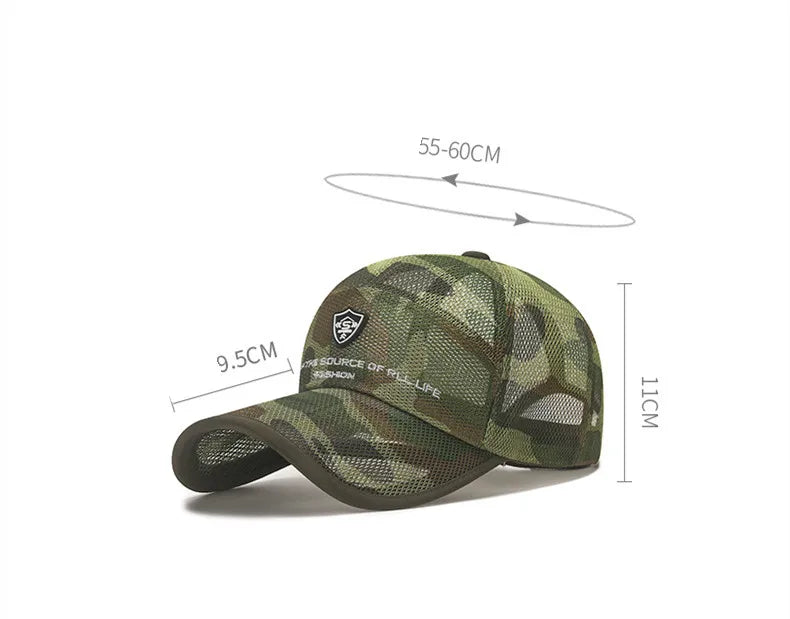 Mesh Unisex Mesh Fishing Hat – Summer Sun Protection Sun Hat Cap