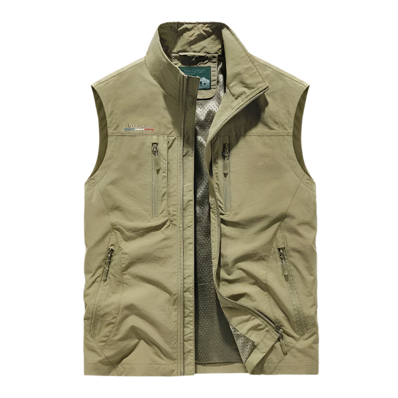 Men’s Multi-Pocket Fishing Vest – Breathable, Sleeveless, Outdoor Gear