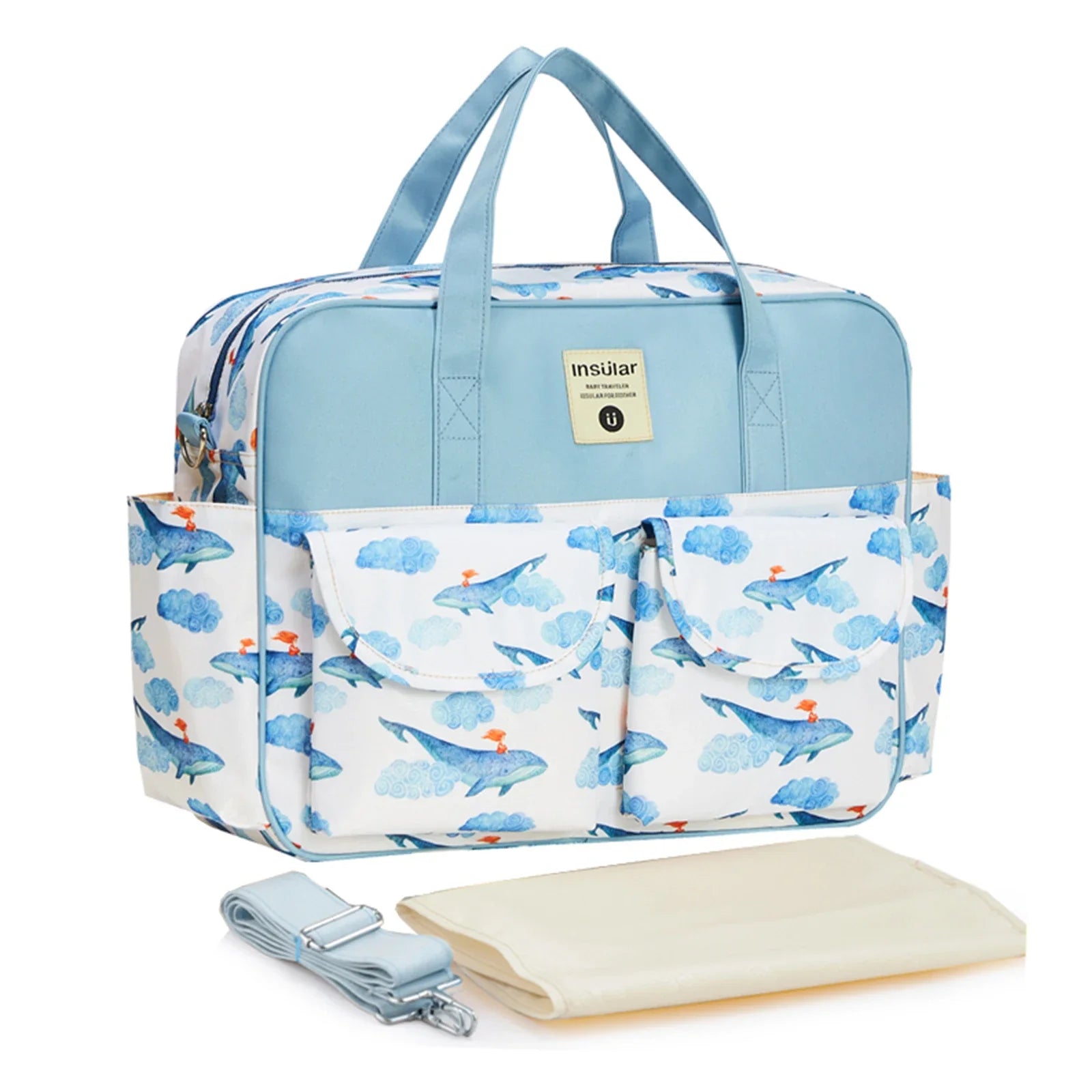 Insular Baby Diaper Bag: Fashion Nappy Stroller & Organizer Tote