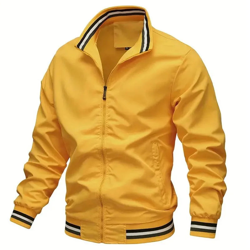 Men's Casual Retro Jacket: Zipper Flight Suit Baseball Fashion