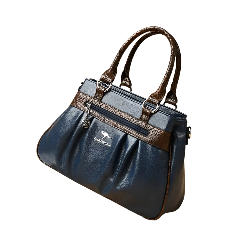 Large Capacity PU Leather Tote – Casual Shoulder Handbag for Women