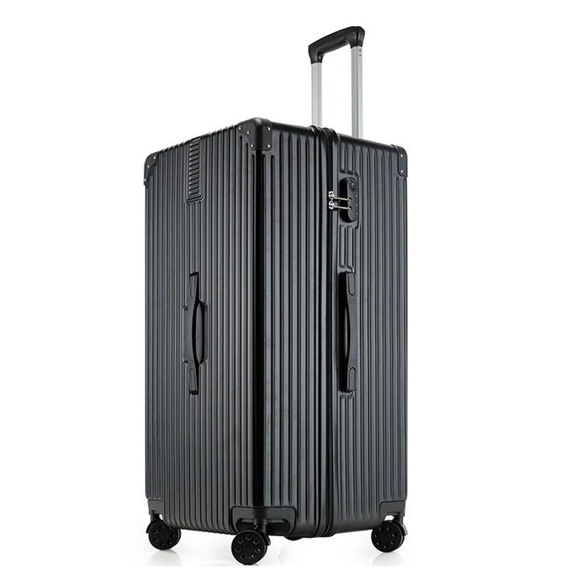 Oversized Cipher Suitcase | ABS+PC Trolley Luggage with Lock & Wheels