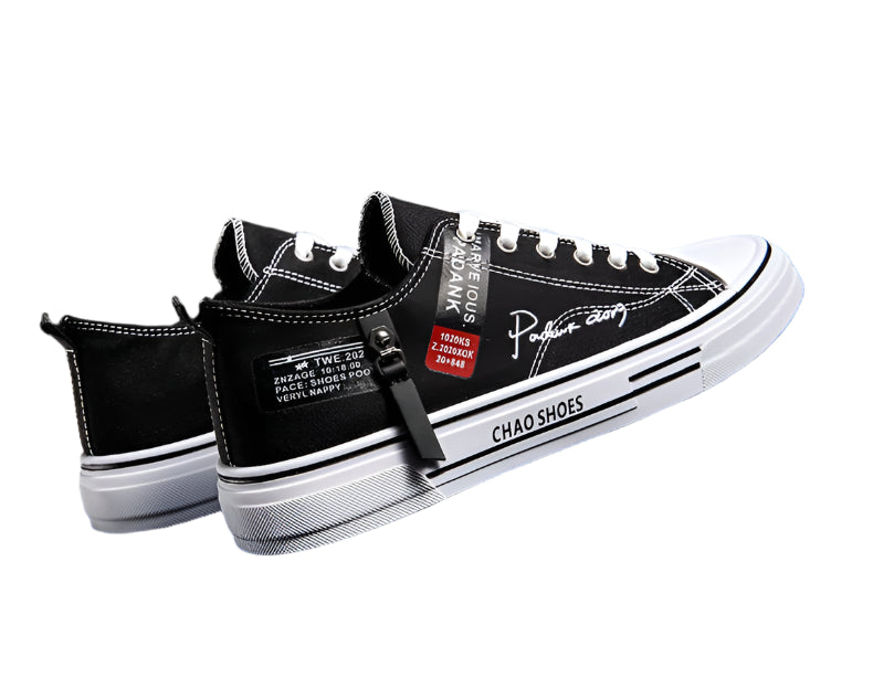 Men's Summer Canvas Sneakers: Low-Top, Breathable, Trendy Sneakers