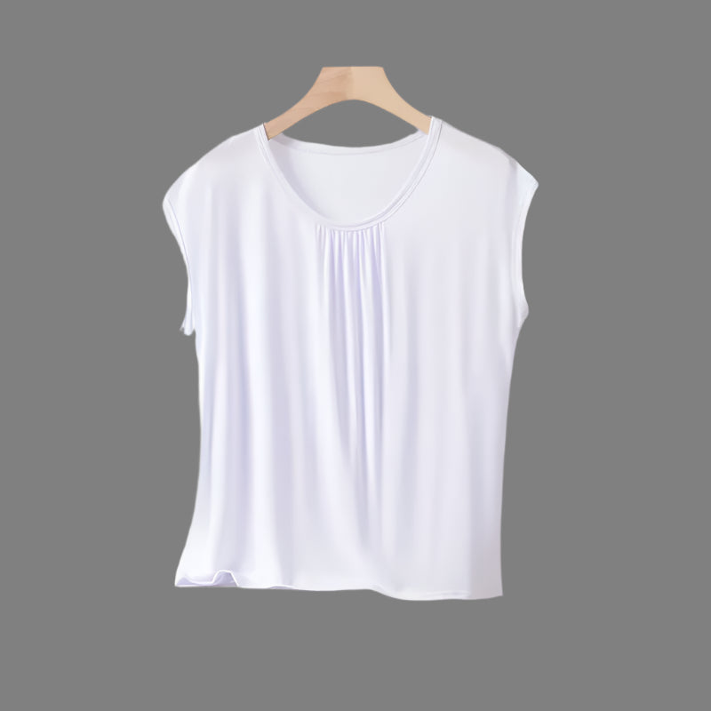 Plus size Modal Loose T-Shirt sleeveless solid color Casual Tank Tops XL to 8XL