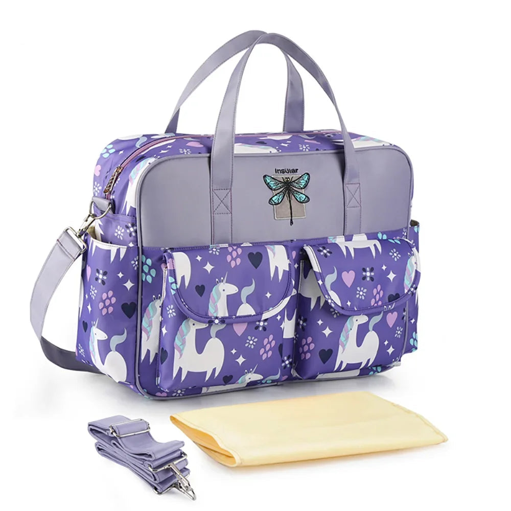 Insular Baby Diaper Bag: Fashion Nappy Stroller & Organizer Tote