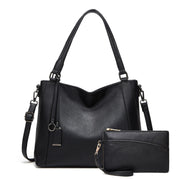 Vintage PU Leather Shoulder Bag: Large Capacity Crossbody & Motorcycle Style