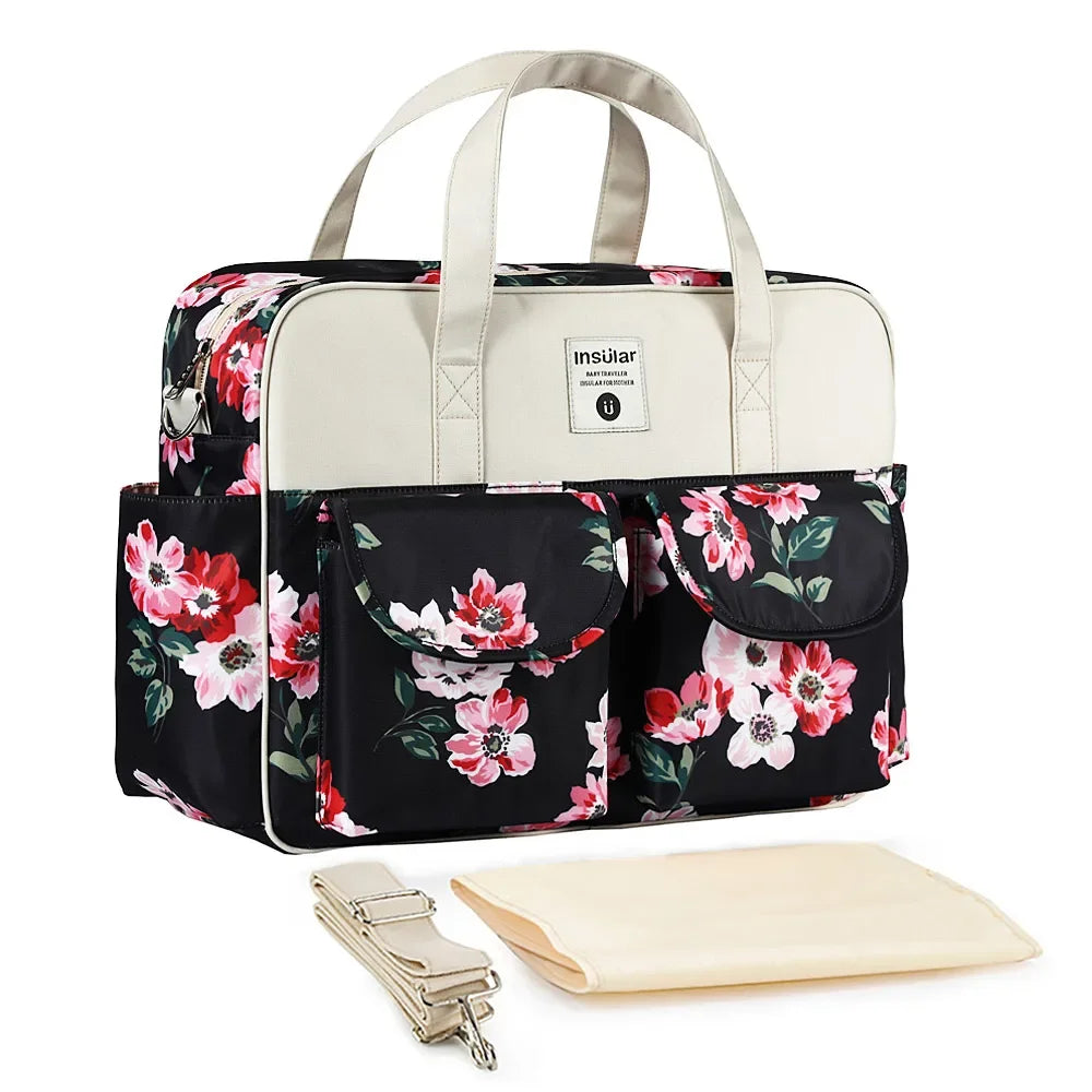 Insular Baby Diaper Bag: Fashion Nappy Stroller & Organizer Tote