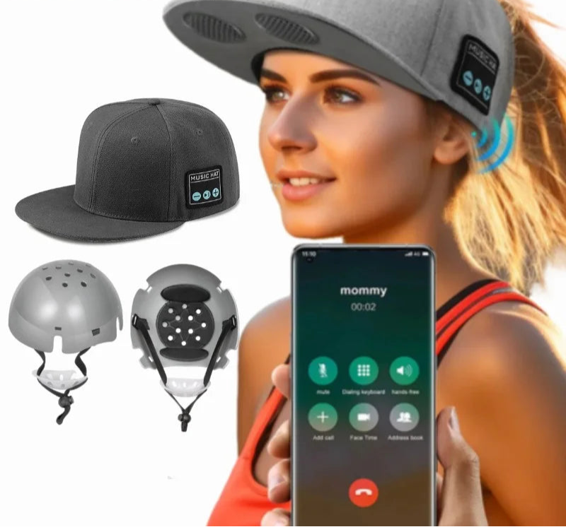 Bluetooth Baseball Cap with ABS Speaker & Mic – CE Smart Music Helmet Hat