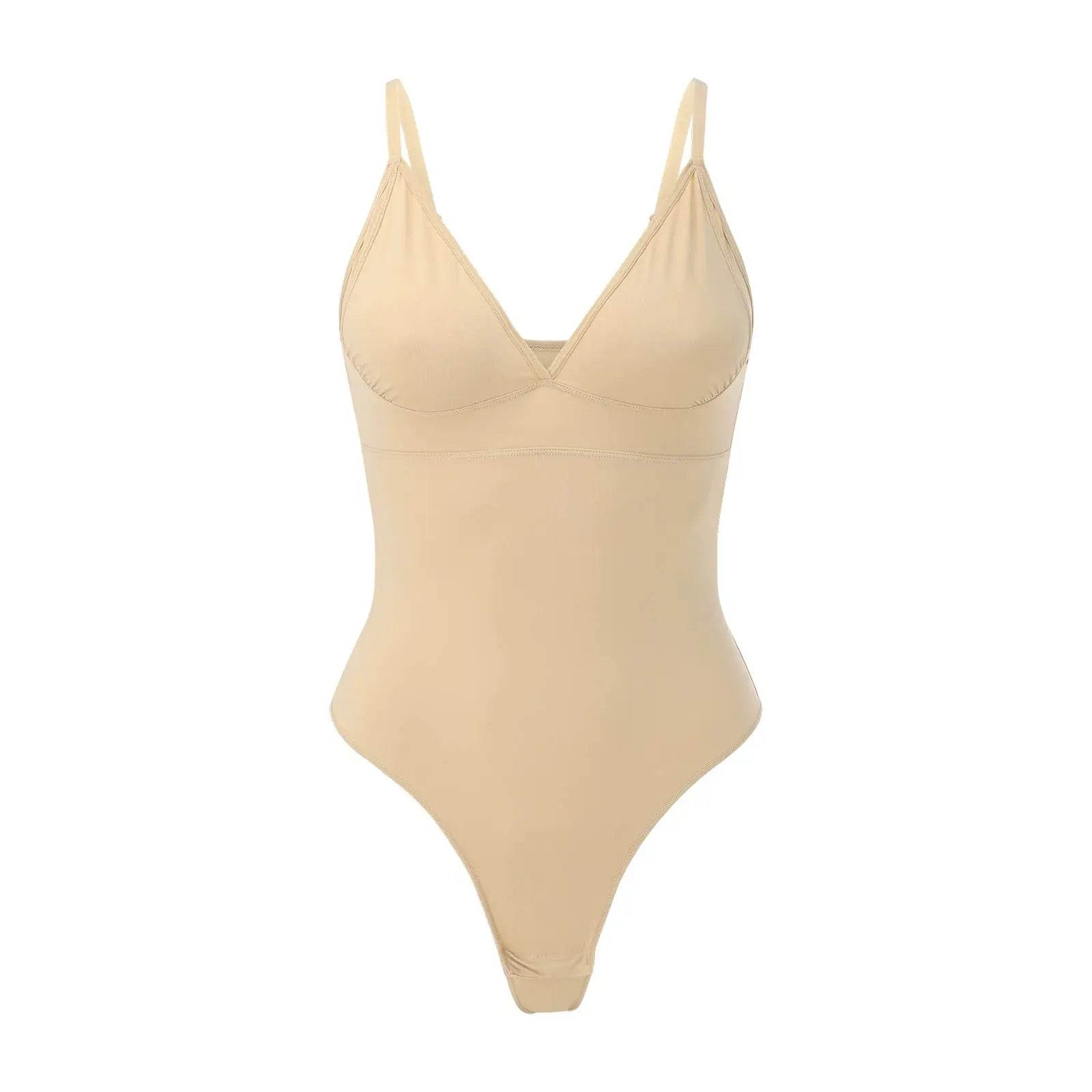 Women's Tummy Control Bodysuit: Seamless Thong Body Shaper