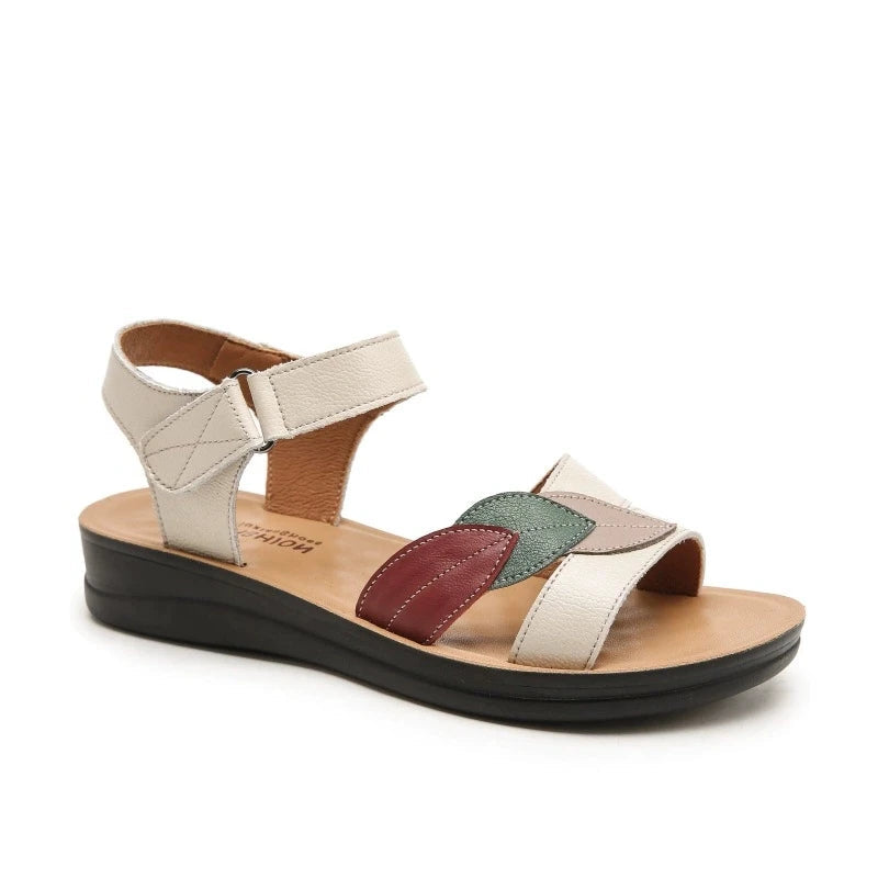 Women's Genuine Leather Sandals: Soft, Waterproof, Non-Slip Summer