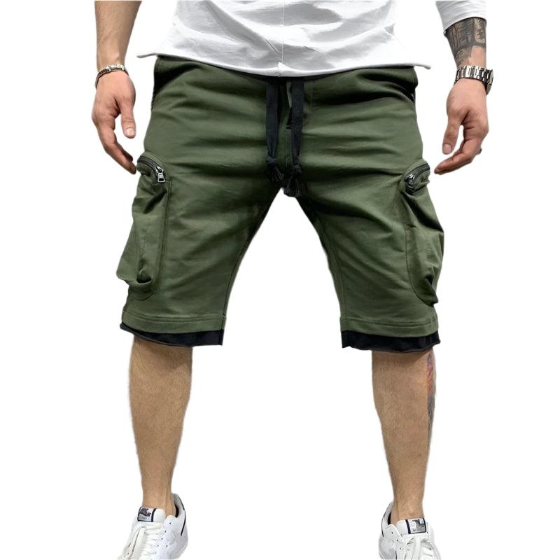 Men’s Loose Cotton Running Shorts | Multi-Pocket Summer Streetwear