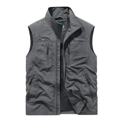 Men’s Multi-Pocket Fishing Vest – Breathable, Sleeveless, Outdoor Gear