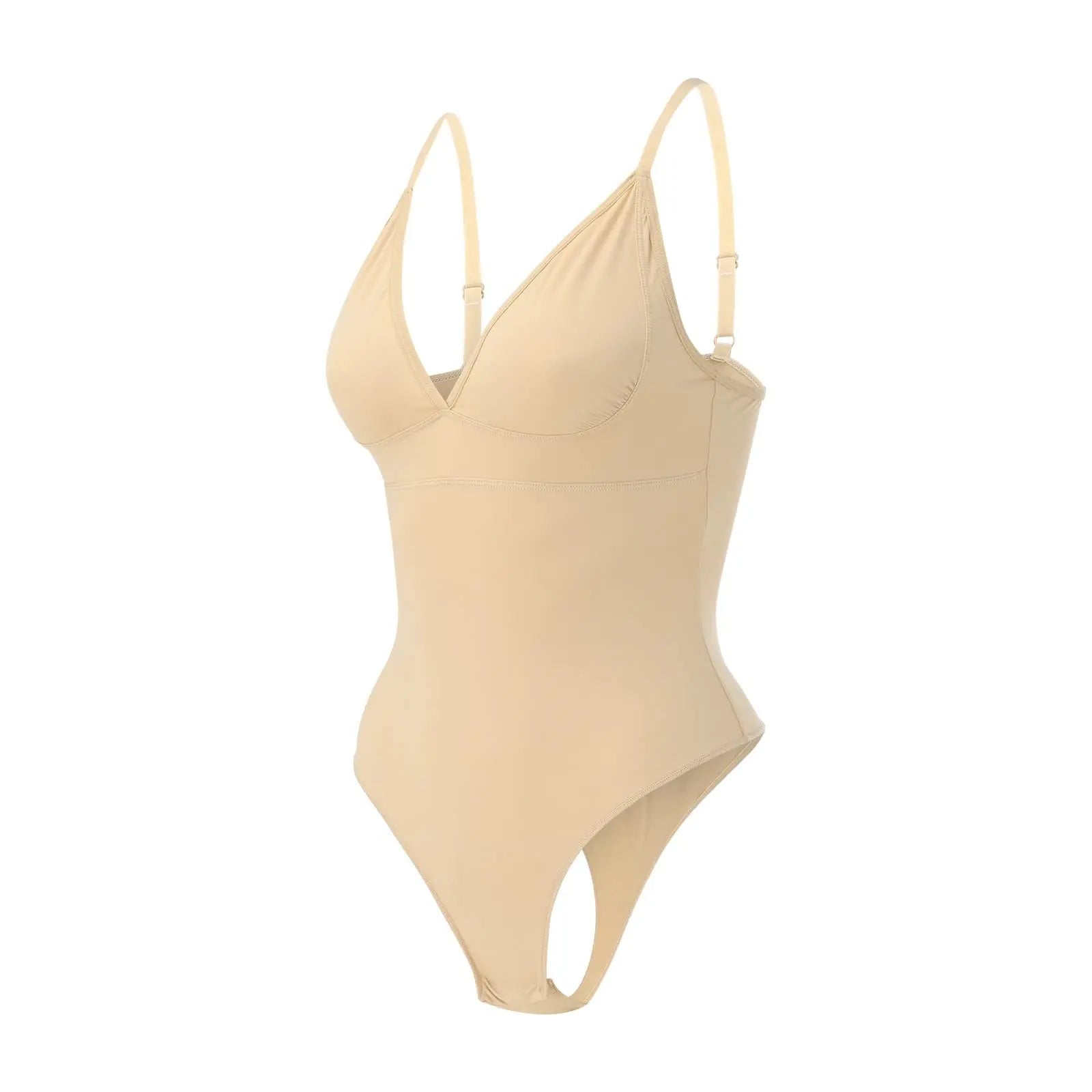 Women's Tummy Control Bodysuit: Seamless Thong Body Shaper