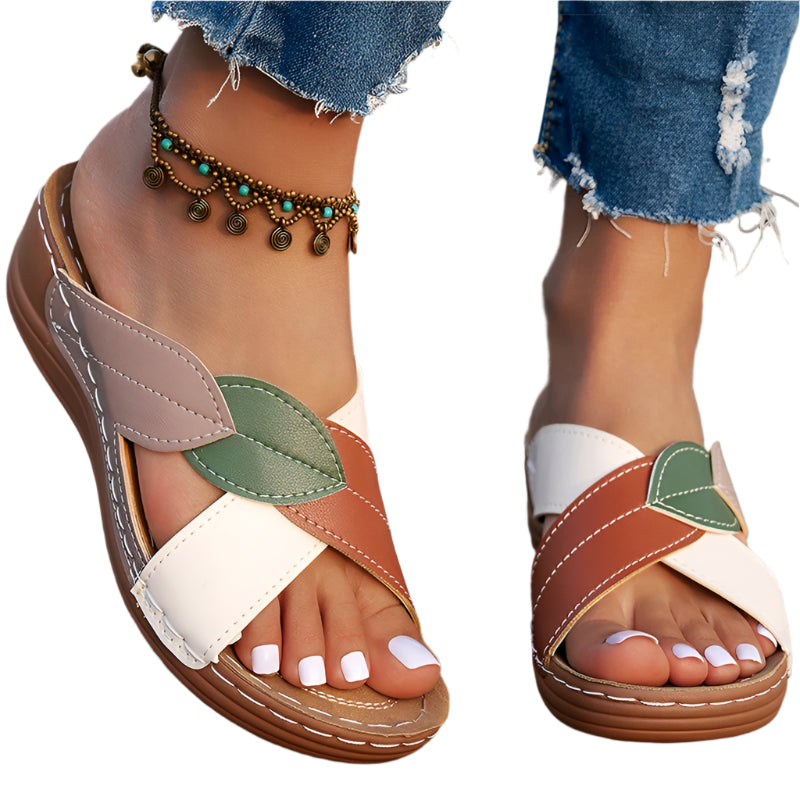 Comfortable Wedge Heel Sandals - Summer Women's Heeled Slippers