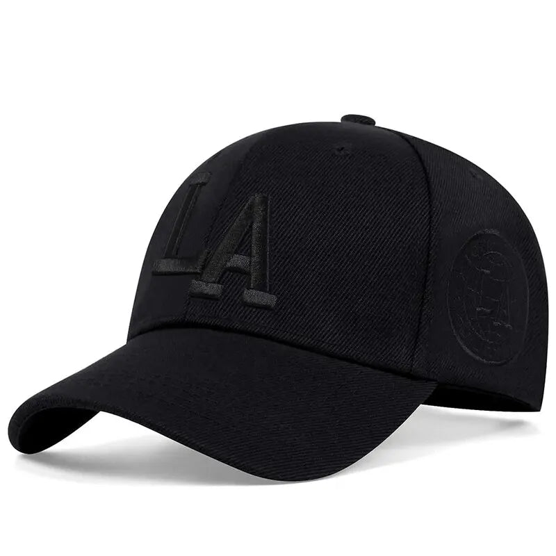 Unisex LA Embroidery Snapback Cap – Adjustable  Stylish Streetwear Hat